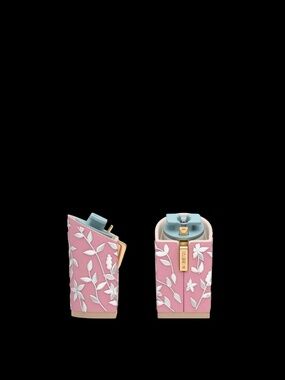 Pashion Footwear Block Heel Kit 4 Pink Floral Embroidery - Final Sale Size 5-6.5